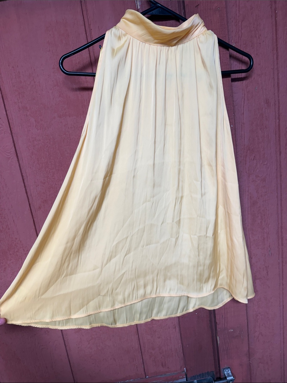 Ann Taylor Factory Pale Yellow Collared Blouse